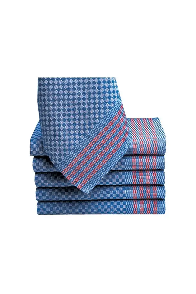 Torchons Damier (lot de 12)